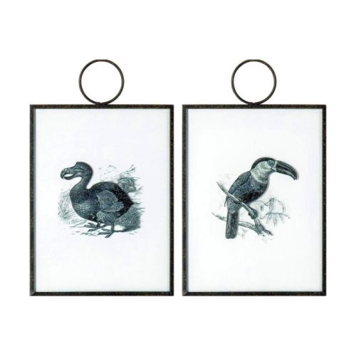 Endon Exotic Birds Hanging Art Set of 2 - ED-5059413411588