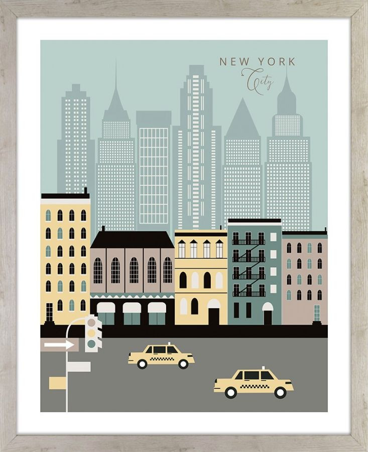 Képek, Tükrök - ARS LONGA Obraz New York City graficznie 43x53 - ARS-15-29-201-5964 Képek, Tükrök - ARS LONGA Obraz New York City graficznie 43x53 - ARS-15-29-201-5964