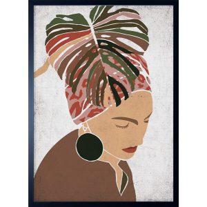 Képek, Tükrök - ARS LONGA Obraz kobieta pod liściem monstery zen 53x73 - ARS-15-41-201-5405  