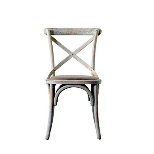 Endon Cafe Chair Natural Linen 460x430x880mm (2pk) - ED-5055999229852