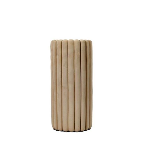 Endon Costello Vase Small Taupe 145x145x320mm - ED-5059413869419