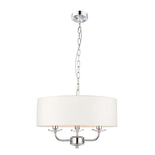 Endon Lighting NIXON white pendant