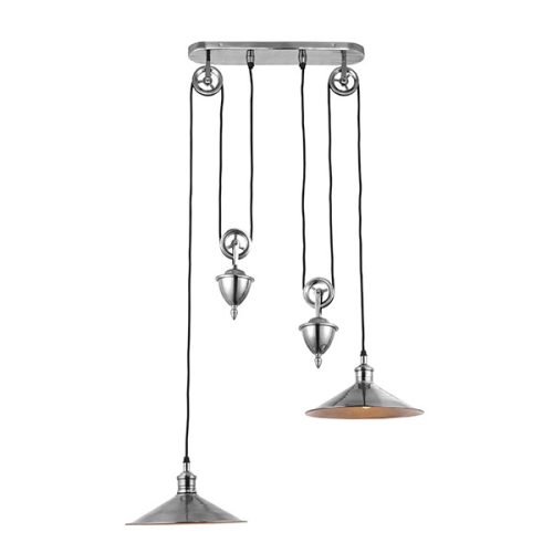 Endon Lighting Victoria silver pendant