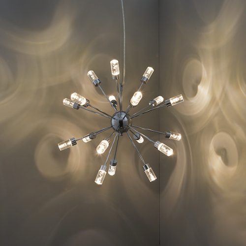 Endon Lighting Glacier chrome pendant