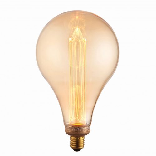 Endon XL E27 LED Globe 148mm dia 2.5w amber - ED-77084