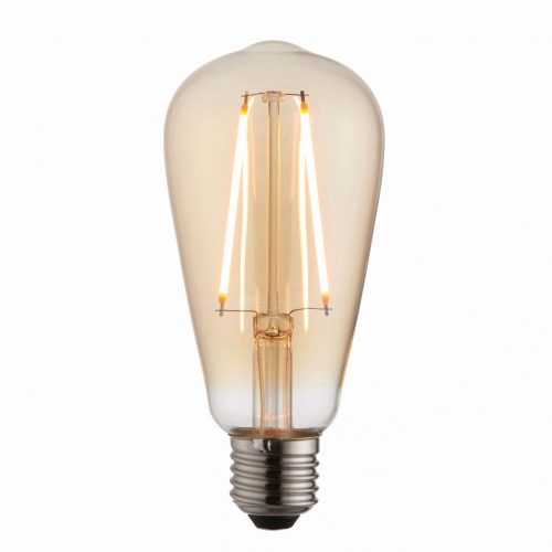 Endon E27 LED filament pear 2w amber - ED-77107