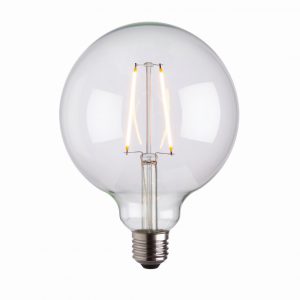 Fényforrások - ENDON E27 LED filament globe 1lt Accessory Clear glass 2W LED E27 Warm White - ED-77110