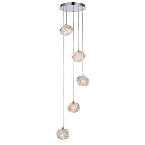 Endon Lighting Talia chrome pendant