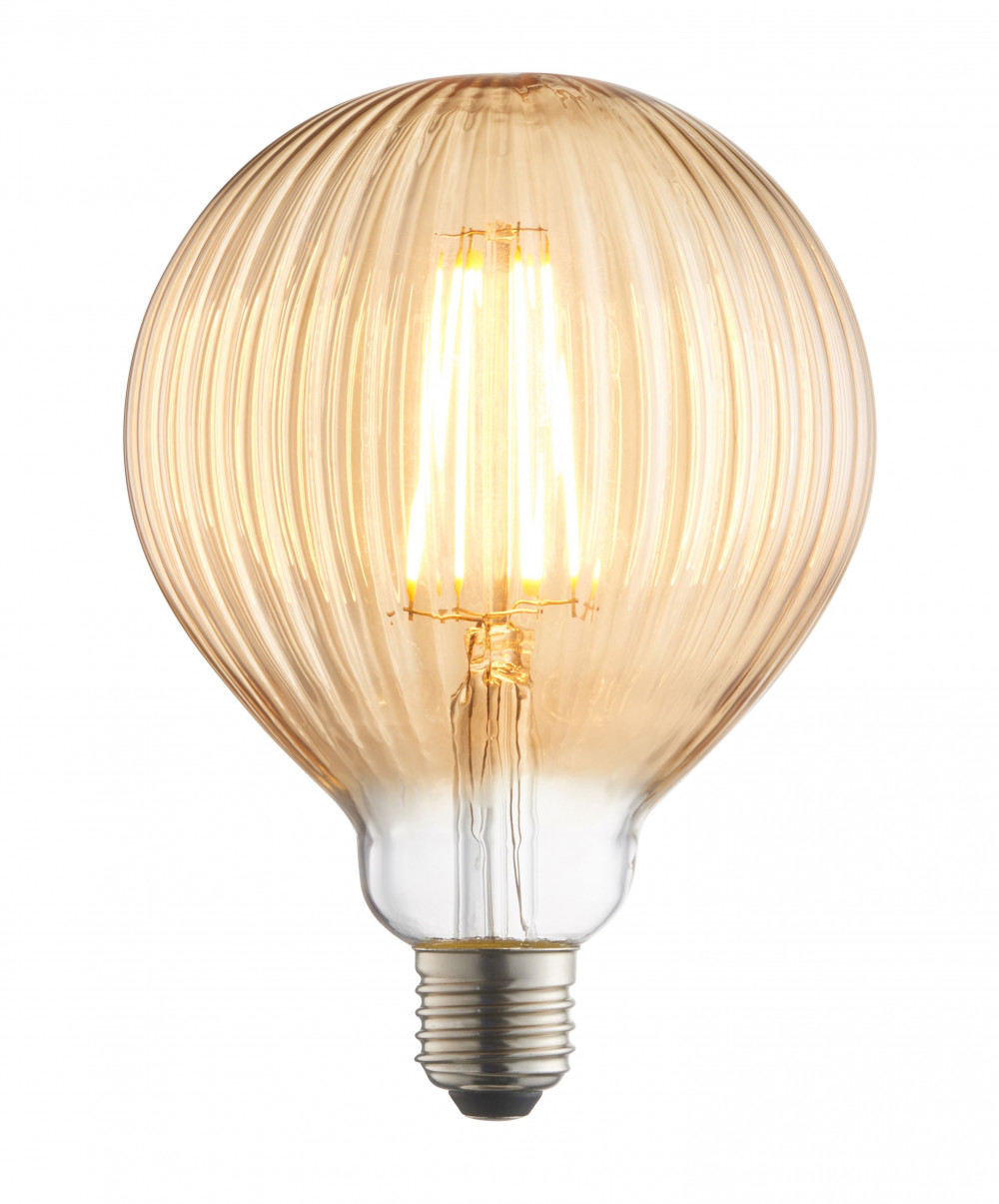 Fényforrások - ENDON Ribb 1lt Accessory Amber glass 4W LED E27 Warm White - ED-80179 Fényforrások - ENDON Ribb 1lt Accessory Amber glass 4W LED E27 Warm White - ED-80179
