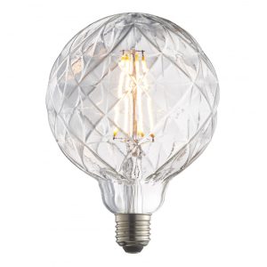 Fényforrások - ENDON Groove 1lt Accessory Clear glass 4W LED E27 Warm White - ED-80184