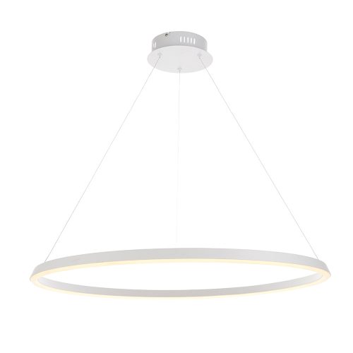 ENDON Staten 1lt Pendant Matt white paint & white silicone 43.5W LED tape module (SMD 2835) Warm White - ED-80629
