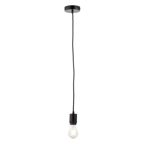 ENDON Studio 1lt Pendant Matt black 40W E27 GLS - ED-80637