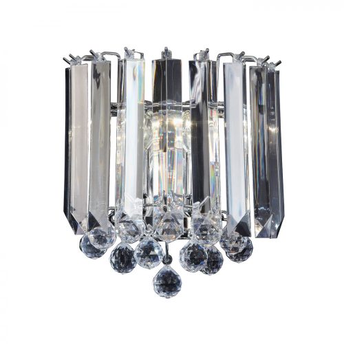 ENDON Fargo 2lt Wall Chrome plate & clear acrylic 2 x 7W LED E14 - ED-FARGO-WBCH