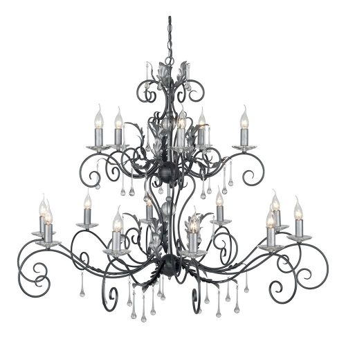 Elstead AMARILLI black chandelier