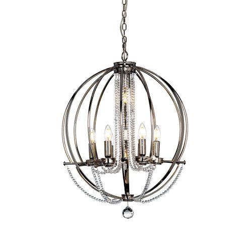 Elstead Cassie chrome pendant