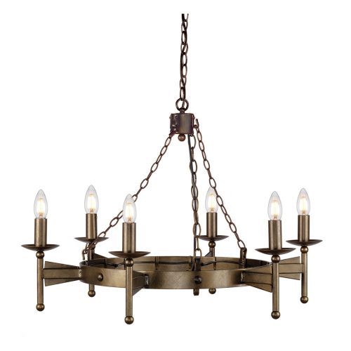Elstead CROMWELL bronze chandelier