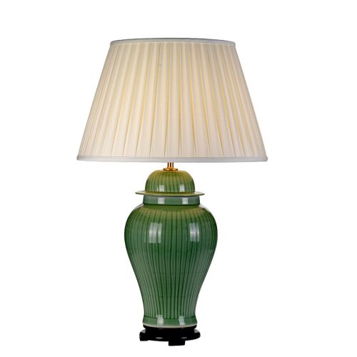 Elstead Yantai antiqued table lamp