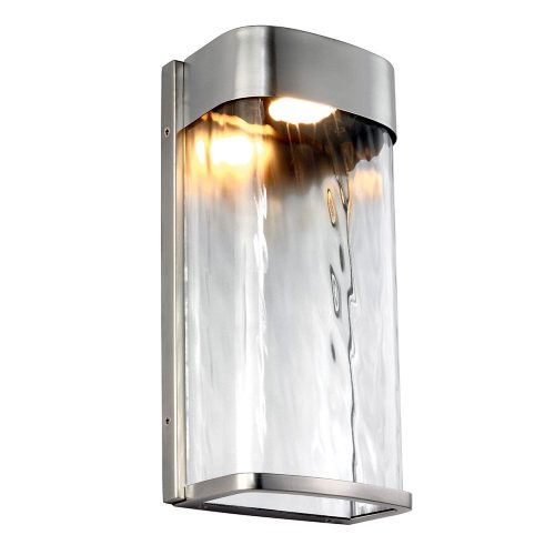 Elstead Bennie chrome outdoor wall lamp