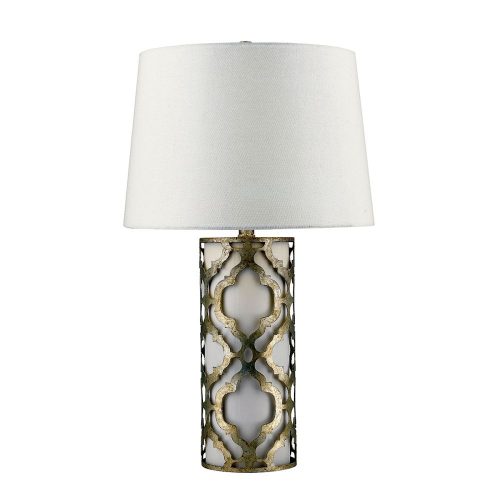 Elstead Arabella silver table lamp