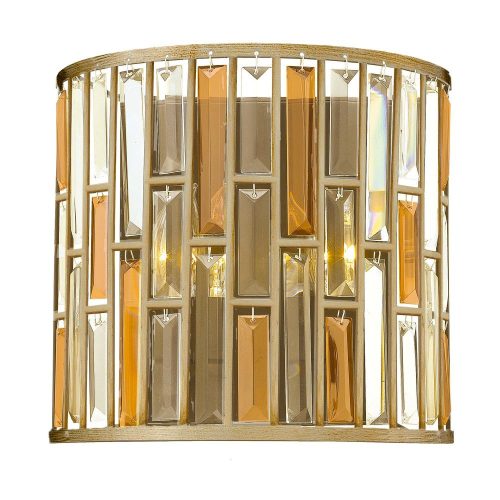 Elstead Gemma silver wall lamp