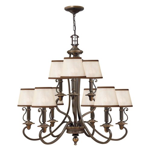 Elstead PLYMOUTH bronze chandelier