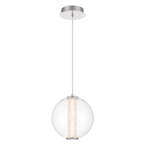 Függeszték - ELSTEAD Eurofase pendant light, diameter 220mm, LED 9W dimmable, 756lm - ELS-QN-ATOMO-1P-PC