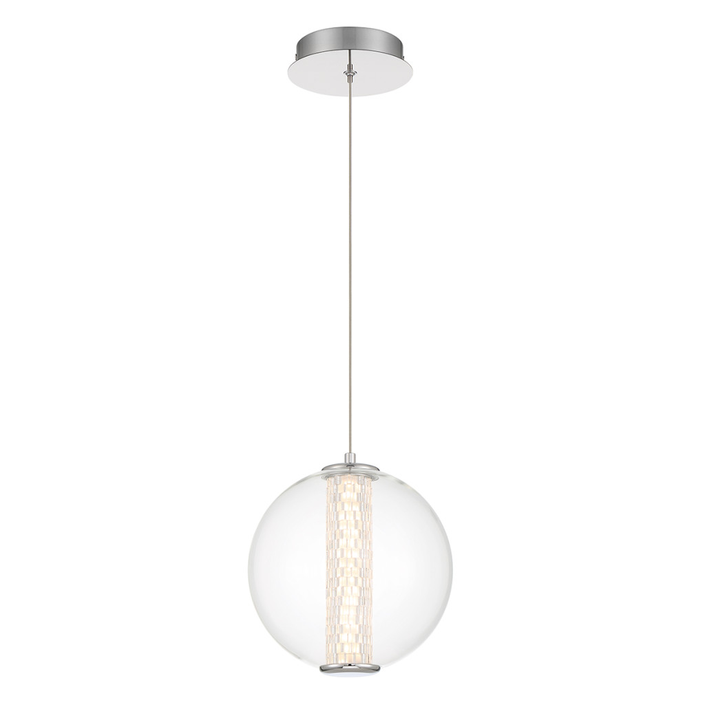 Függeszték - ELSTEAD Eurofase pendant light, diameter 220mm, LED 9W dimmable, 756lm - ELS-QN-ATOMO-1P-PC Függeszték - ELSTEAD Eurofase pendant light, diameter 220mm, LED 9W dimmable, 756lm - ELS-QN-ATOMO-1P-PC