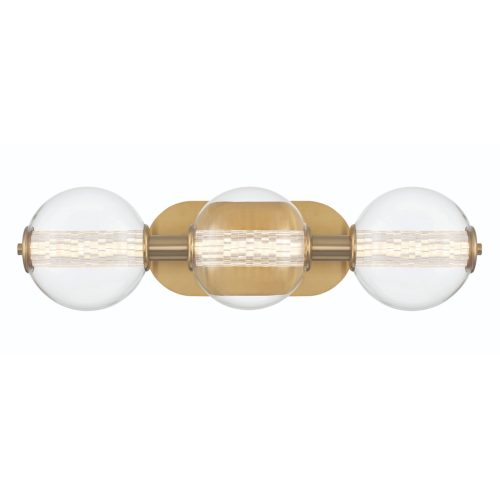 ELSTEAD Eurofase IP44 wall light, width 631mm, LED 13W dimmable, 1160lm - ELS-QN-ATOMO-3W-BG