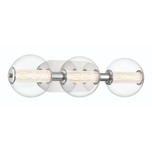 ELSTEAD Eurofase IP44 wall light, width 631mm, LED 13W dimmable, 1160lm - ELS-QN-ATOMO-3W-PC