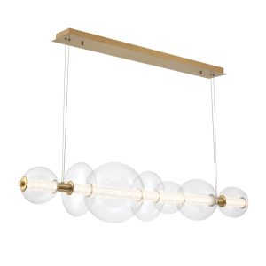 Függeszték - ELSTEAD Eurofase pendant light, width 1421mm, LED 46W dimmable, 3586lm - ELS-QN-ATOMO-LP7-BG