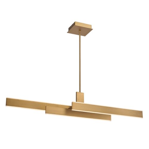 ELSTEAD Eurofase pendant light, width 1145mm, LED 74W dimmable, 4700lm - ELS-QN-CAMENO-LP-BG