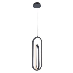 Függeszték - ELSTEAD Eurofase pendant light, height 551mm, LED 28W dimmable, 1000lm - ELS-QN-DEMARK-1P-BK