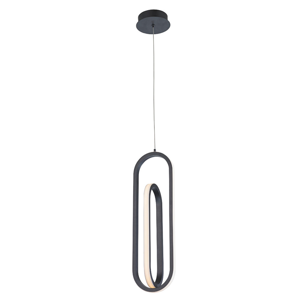 Függeszték - ELSTEAD Eurofase pendant light, height 551mm, LED 28W dimmable, 1000lm - ELS-QN-DEMARK-1P-BK Függeszték - ELSTEAD Eurofase pendant light, height 551mm, LED 28W dimmable, 1000lm - ELS-QN-DEMARK-1P-BK