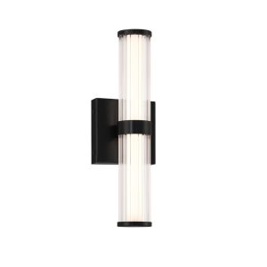 Kültéri fali lámpa - ELSTEAD Eurofase bathroom/outdoor wall light, IP44, height 355mm, LED 14W dimmable, 985lm - ELS-QN-FAYTON-S-BK