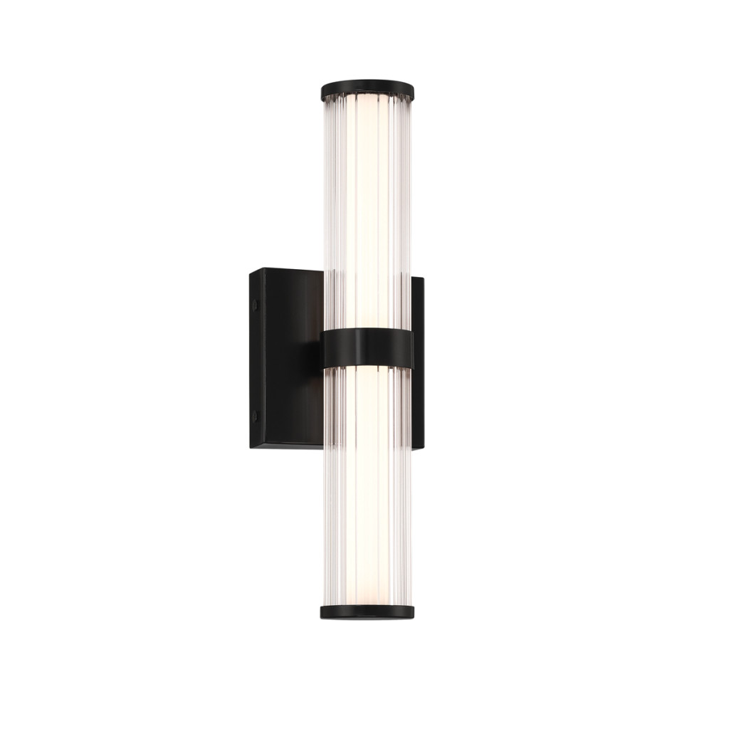 Kültéri fali lámpa - ELSTEAD Eurofase bathroom/outdoor wall light, IP44, height 355mm, LED 14W dimmable, 985lm - ELS-QN-FAYTON-S-BK Kültéri fali lámpa - ELSTEAD Eurofase bathroom/outdoor wall light, IP44, height 355mm, LED 14W dimmable, 985lm - ELS-QN-FAYTON-S-BK