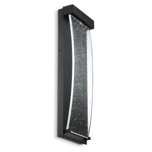 Kültéri fali lámpa - ELSTEAD Eurofase outdoor wall light, height 509mm, LED 10W, 200lm, IP44 - ELS-QN-KABO-M-BK