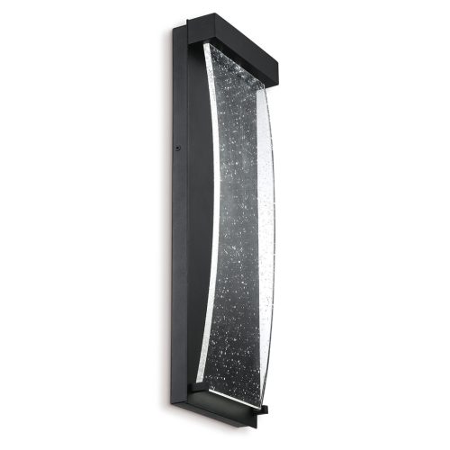 ELSTEAD Eurofase outdoor wall light, height 509mm, LED 10W, 200lm, IP44 - ELS-QN-KABO-M-BK