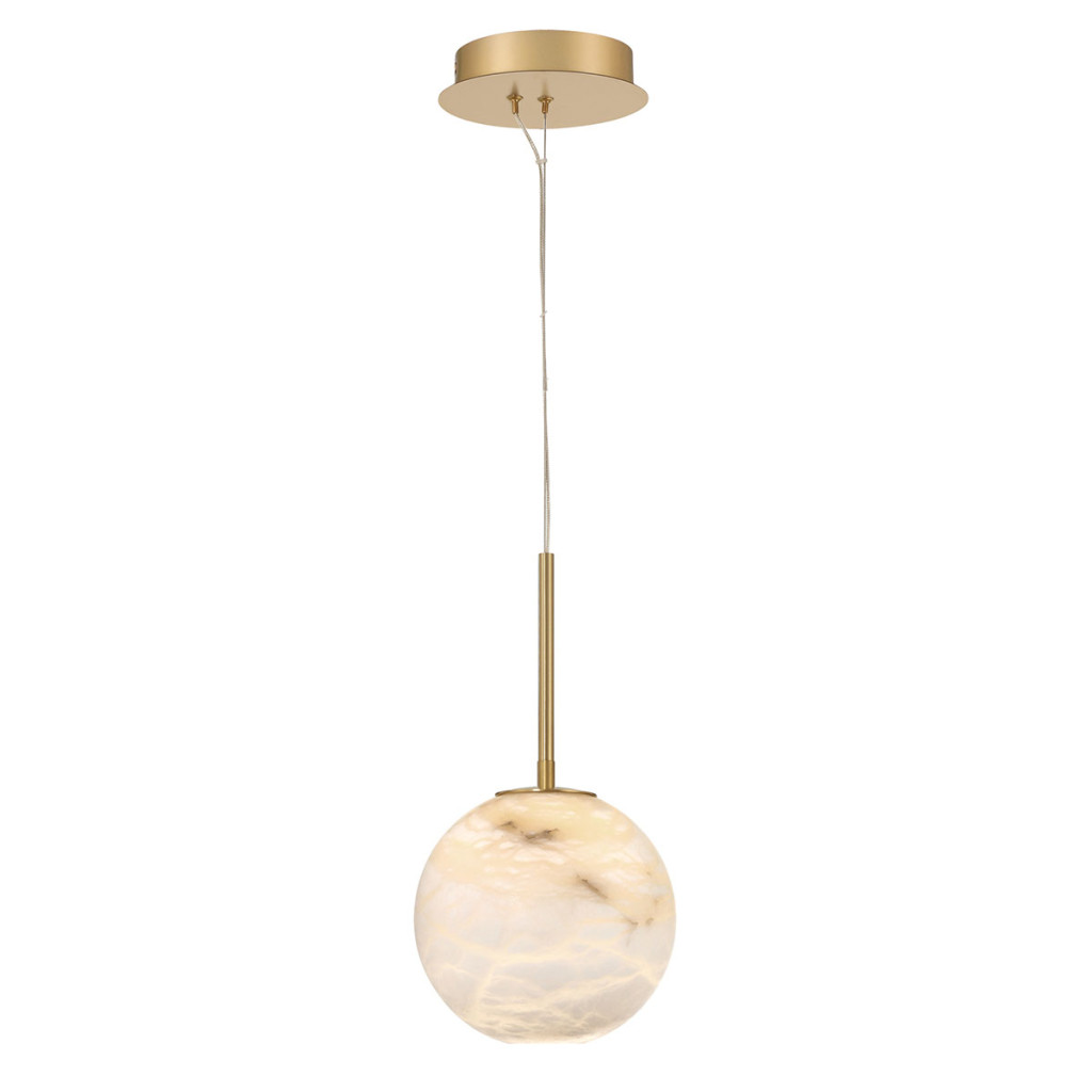 Függeszték - ELSTEAD Eurofase real alabaster pendant lamp, diameter 203mm, 10W LED dimmable, 723lm - ELS-QN-KEPLER-1P-S-BG Függeszték - ELSTEAD Eurofase real alabaster pendant lamp, diameter 203mm, 10W LED dimmable, 723lm - ELS-QN-KEPLER-1P-S-BG