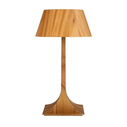 ELSTEAD Accord table lamp, height 530mm, 1x E27 drop-shaped - ELS-QN-NOSTALGIA-TL-M-TEAK