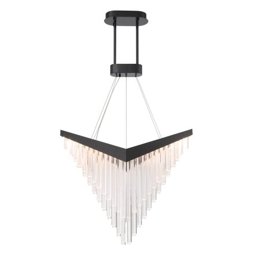 ELSTEAD Eurofase pendant light, width 810mm, LED 40W dimmable, 900lm - ELS-QN-VIVIEN-P-L-BK