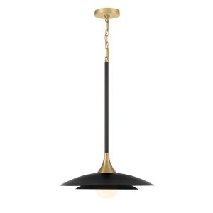 Függeszték - ELSTEAD Eurofase pendant light, height 700mm, diameter 460mm, LED 15W dimmable, 750lm - ELS-QN-WELSH-P-BK