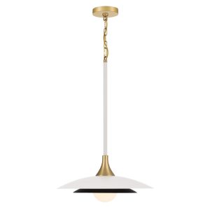 Függeszték - ELSTEAD Eurofase pendant light, height 700mm, diameter 460mm, LED 15W dimmable, 750lm - ELS-QN-WELSH-P-WHT