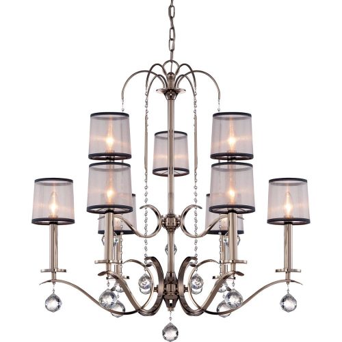 Elstead WHITNEY silver chandelier