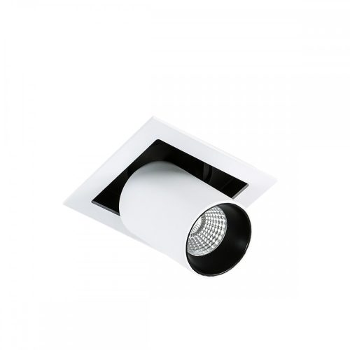 Italux Mercanta Single 3000K black recessed indoor light