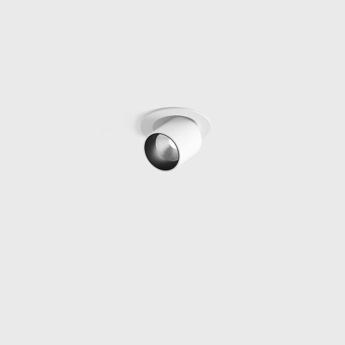 Ceiling recessed luminaire TUB S OUT, D30mm, H30mm, LED 4W, 340Lm, 3000K, 50fok, CRI>90, 350mA, IP20, white color