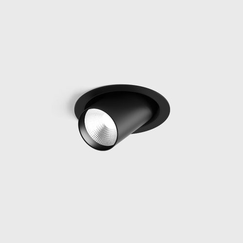 Ceiling recessed luminaire TUB M OUT, D52mm, H60mm, CREE LED 12W, 1210Lm, 4000K, 50fok, CRI>90, 300mA, IP20, black color