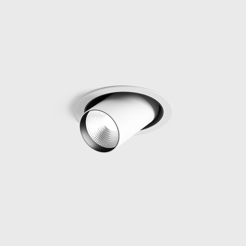 Ceiling recessed luminaire TUB M OUT, D52mm, H60mm, CREE LED 12W, 1210Lm, 4000K, 50fok, CRI>90, 300mA, IP20, white color