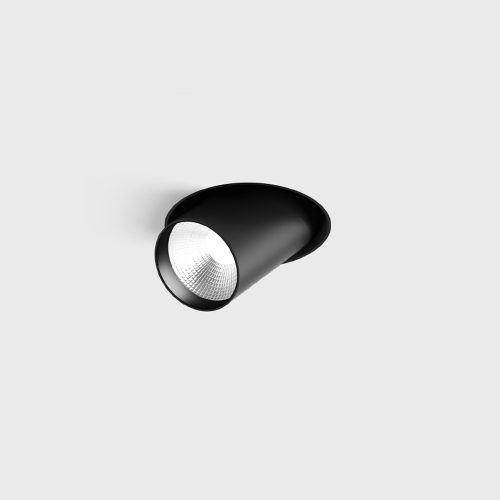 Ceiling recessed luminaire TUB M OUT TRIMLESS, D52mm, H60mm, CREE LED 12W, 1210Lm, 3000K, 50fok, CRI>90, 300mA, IP20, black color