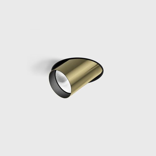 Ceiling recessed luminaire TUB M OUT TRIMLESS, D52mm, H60mm, CREE LED 12W, 1210Lm, 3000K, 50fok, CRI>90, 300mA, IP20, brass color