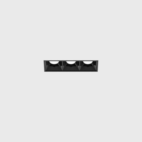 Ceiling recessed luminaire VARIO COMFORT 85 TRIMLESS,  L69.5mm, W24.5mm, H45mm, LED 4.5W, 336Lm, 3000K, 36fok, CRI>90, 500mA, IP20, black color